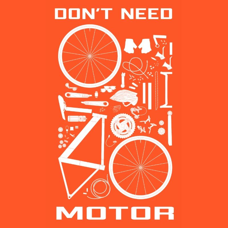 Don't need motor,  just your legs ! 