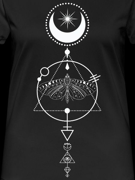 Celestial Moth Alchemy Glyph