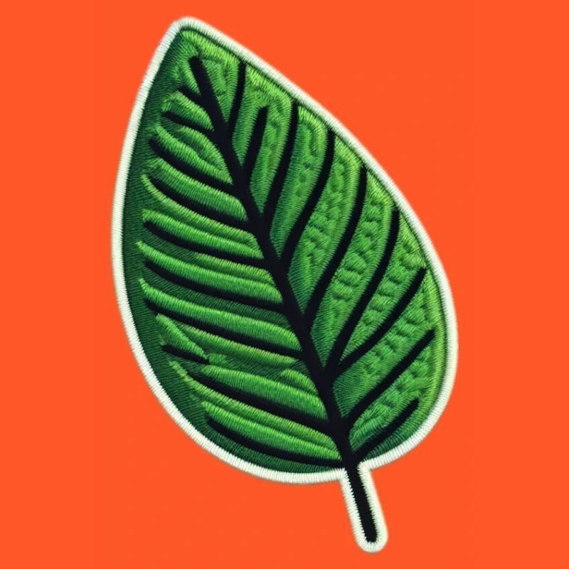 Grünes Blatt Patch