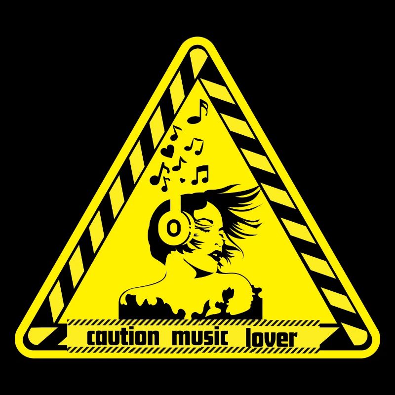 Warning sign for music lovers