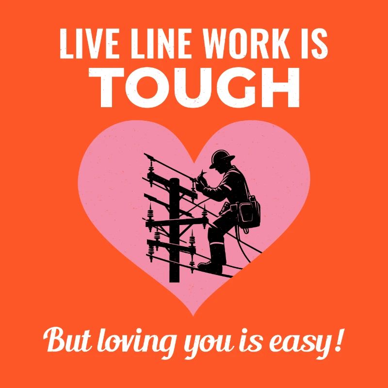 Lineman Valentine Live Line Work Love Romance
