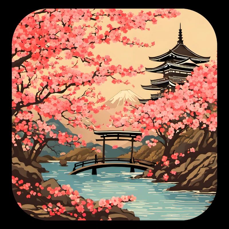 Tokio Tempel Kirschblüte Weltreise