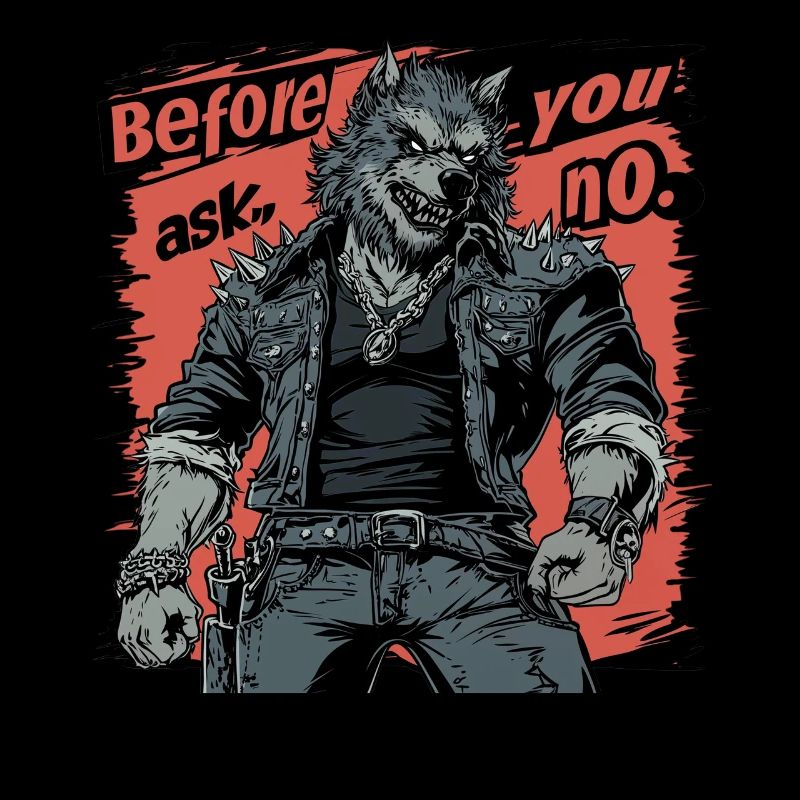 Before You Ask, No - Rockiger Werwolf Stil