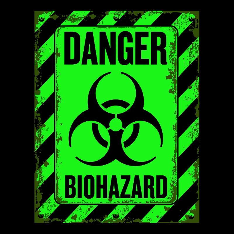 Danger Biohazard Grunge Zombies Apocalypse