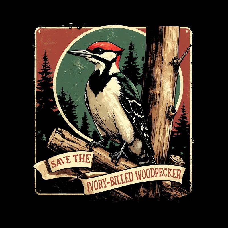 Elfenbein Specht Vogelbeobachter