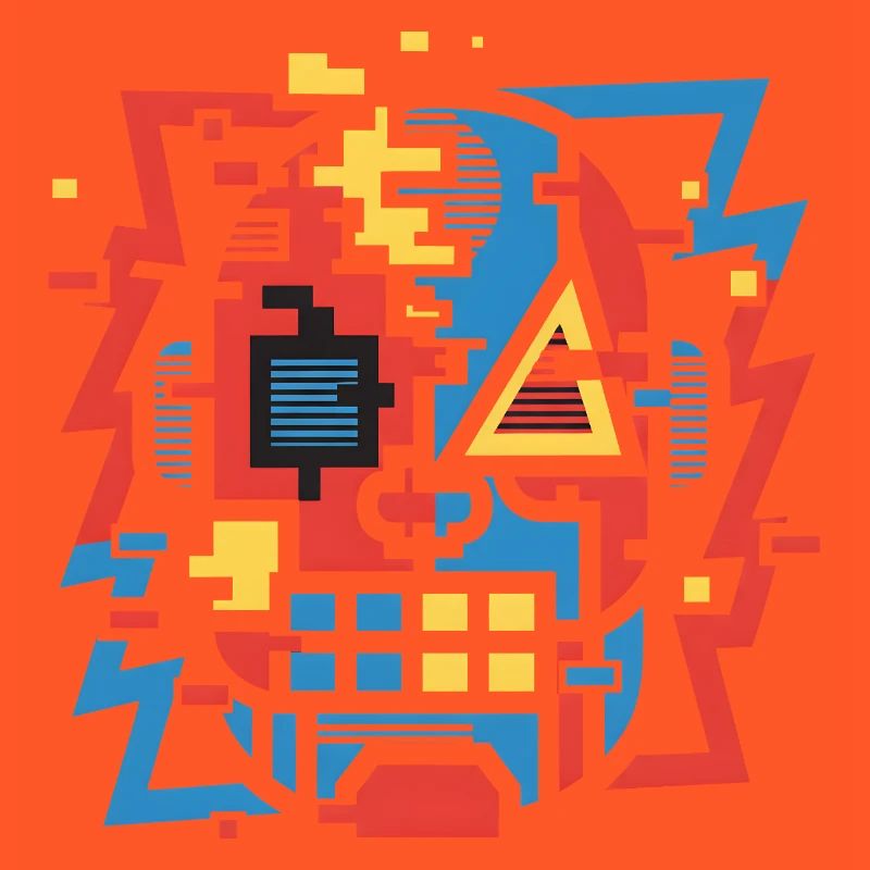 Face de bug abstraite