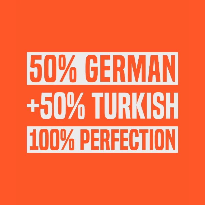 Half Turkish German Roots Pride Baby Gift