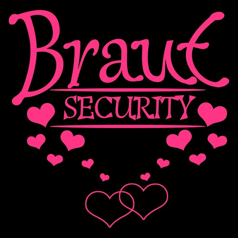 Braut Security mit Herzchen