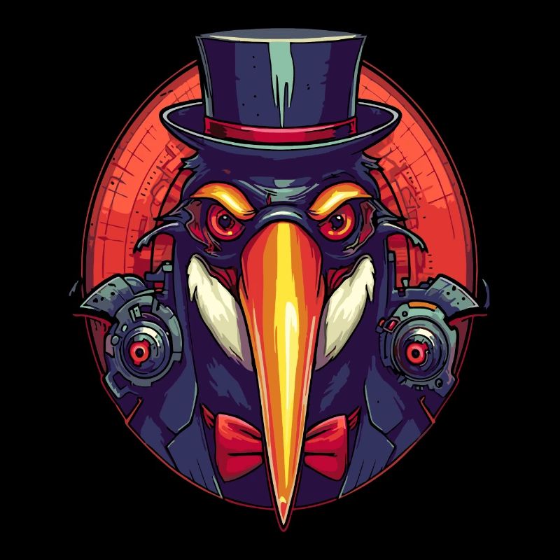 Kühler Gangster Pinguin