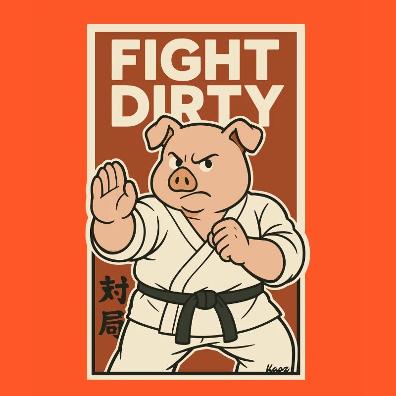 Karate Kampfschwein – Kämpfe schmutzig