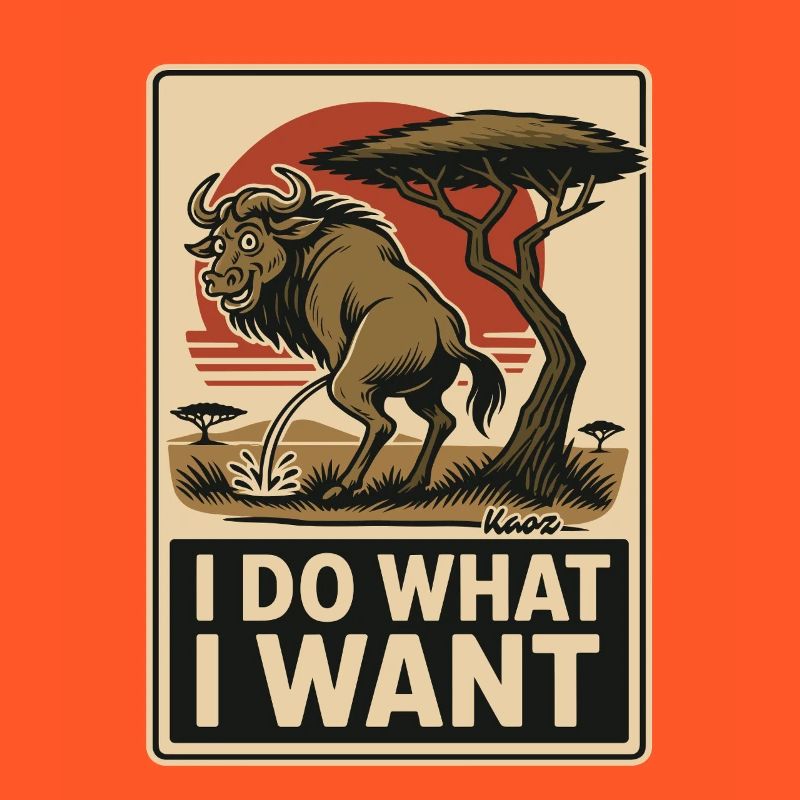 Wildebeest does what it wants – mark territory