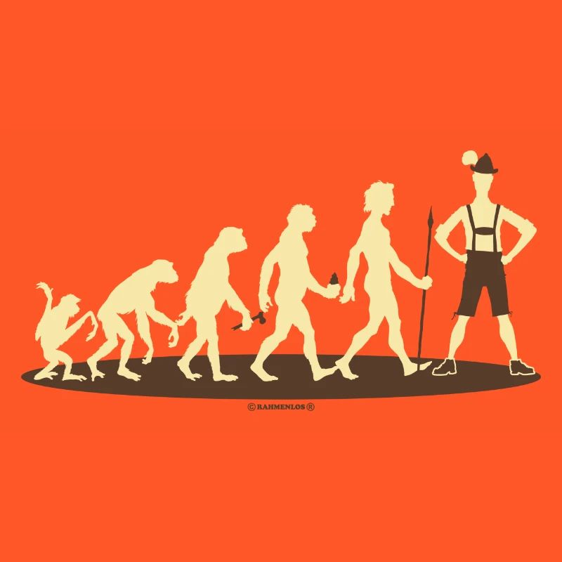 Evolution Bayer - RAHMENLOS Geschenk