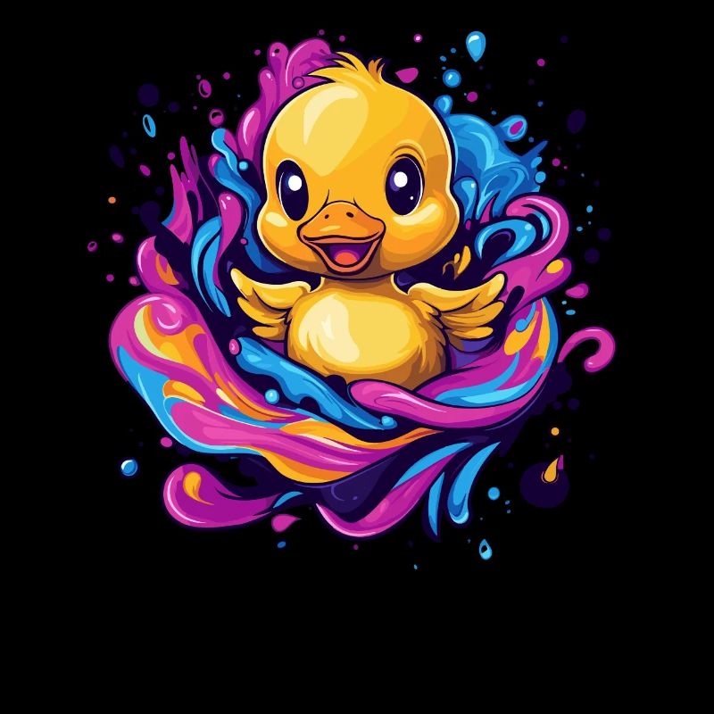 Quietschende Badeente Splash