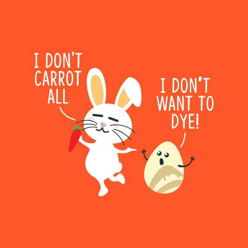 Sweet Easter Bunny is having fun with Easter Egg - T-Shirt