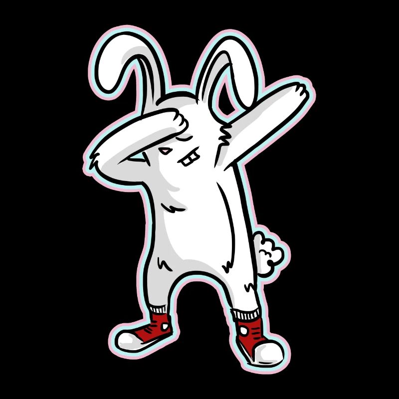 Tamponnant Easter Bunny - Let Dab pour Pâques!