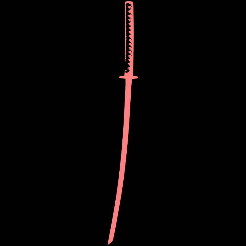 Katana trois couleurs rétro Samurai épée 01