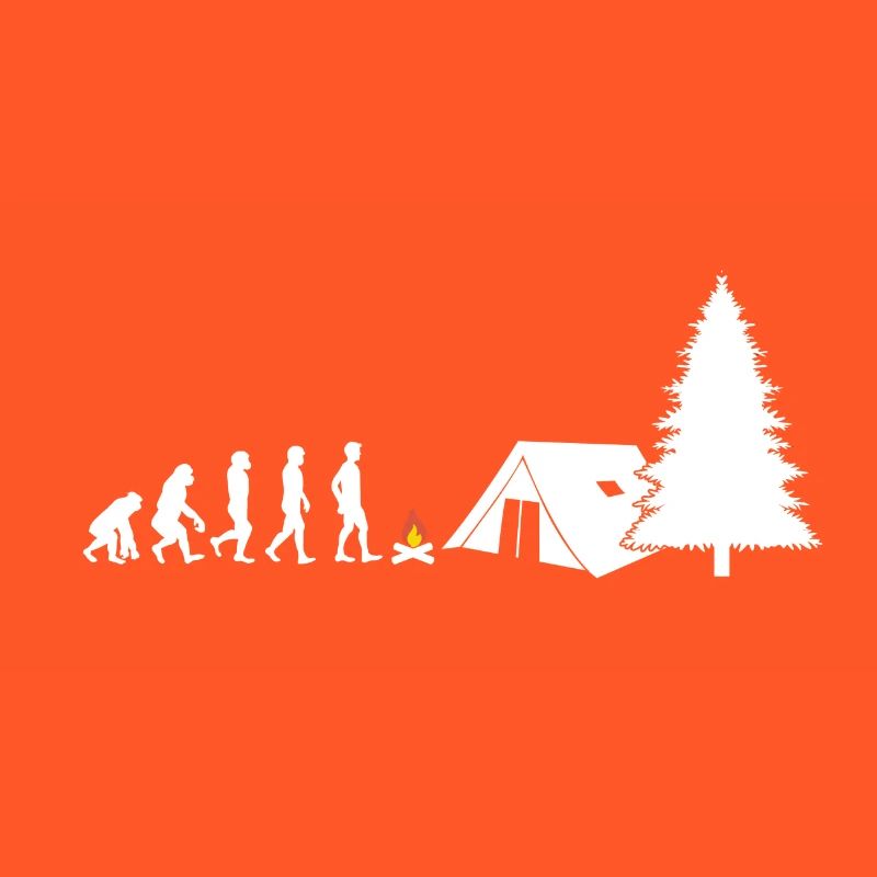 Evolution Geschenk Zelten Camping Urlaub Reisen