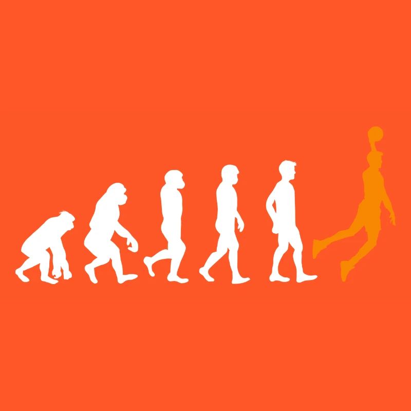 Basketball Evolution Basketballer Geschenk