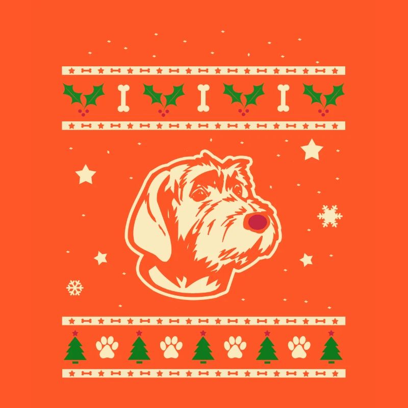 Wirehaired Pointing Griffon Weihnachtsgeschenk