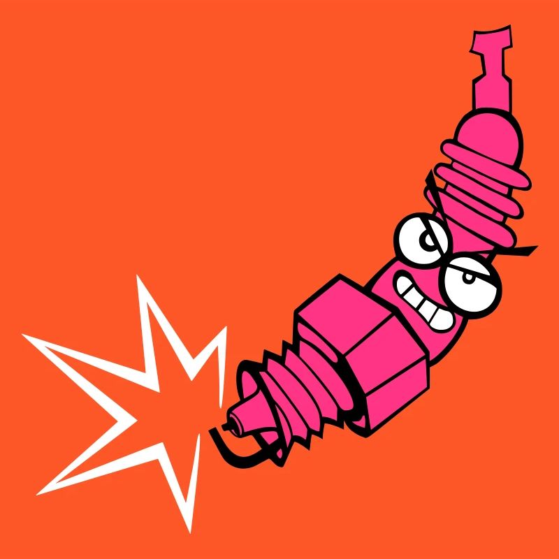 Spark plug with color changing function