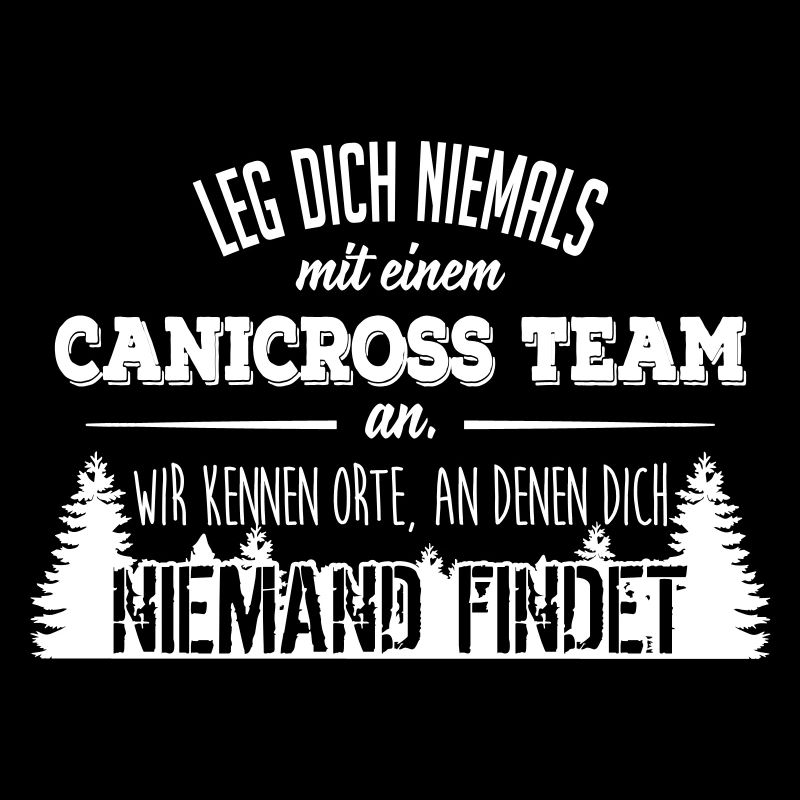 Leg dich niemals mit einem Canicross Team an