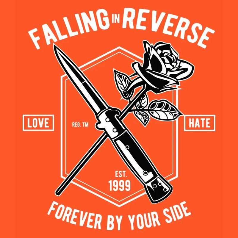 Falling In Reverse Love Hate Rose Knife Forever