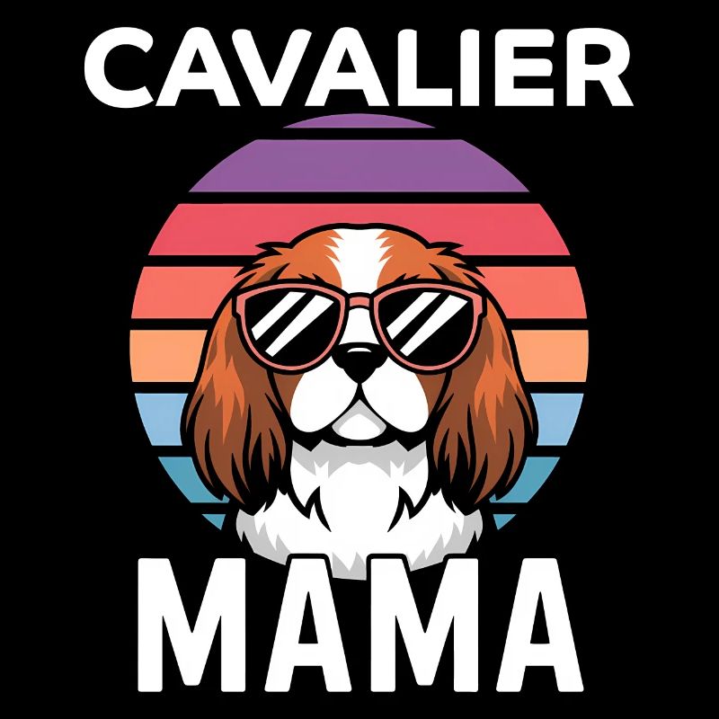 Cavalier King Charles Spaniel Disant Maman Cadeau