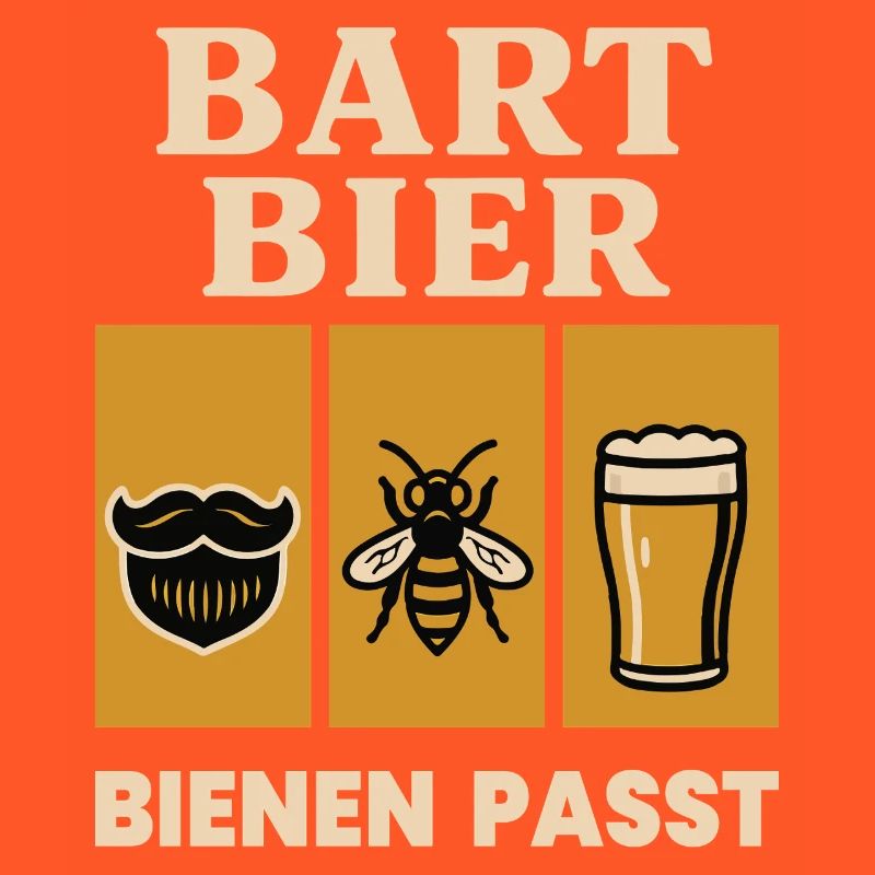 Bienen Imker Bart Bier Bienen Passt Spruch