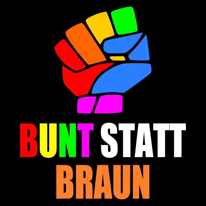 bunt statt braun