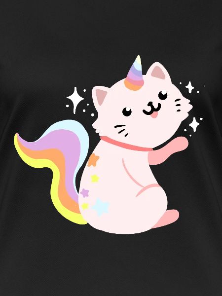Siddende Caticorn - Funny Caticorn Kat