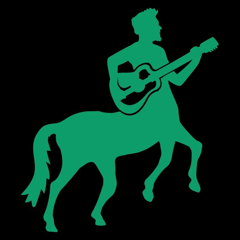 Cool Guitare Centaure Centaure Créature Mythique Homme Cheval