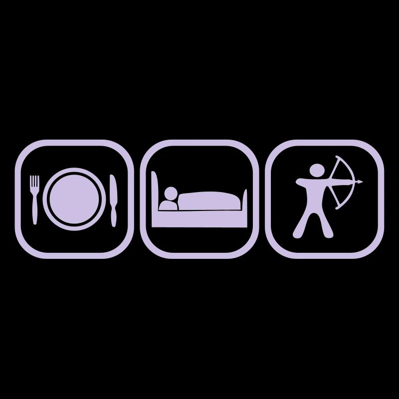 EAT SLEEP ARCHERY BOGENSCHÜTZE
