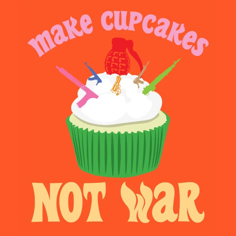Cupcake Rifle Bomb War Statement Gift