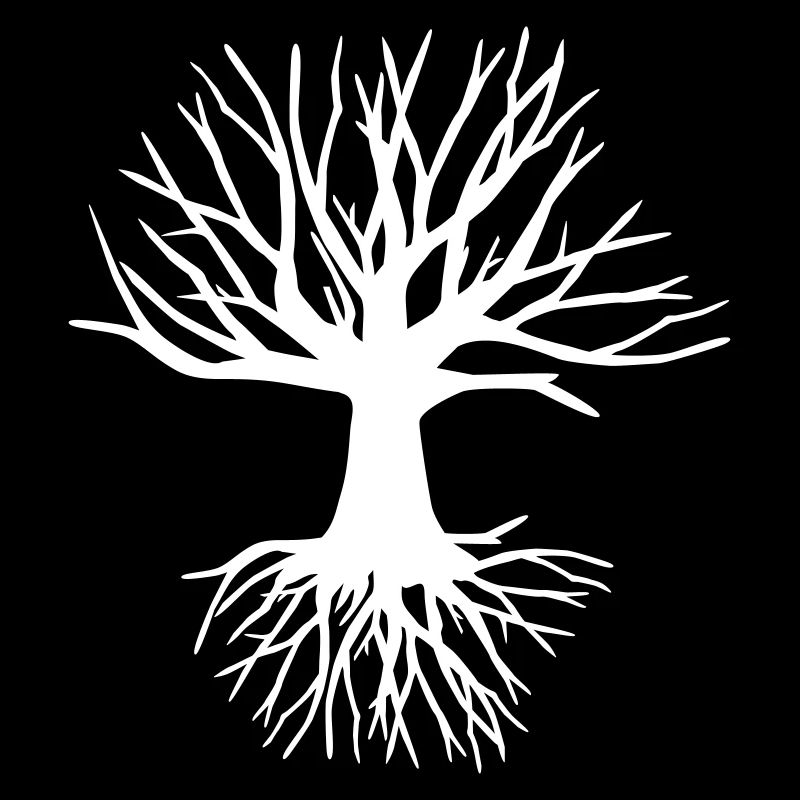 Baum und Wurzel