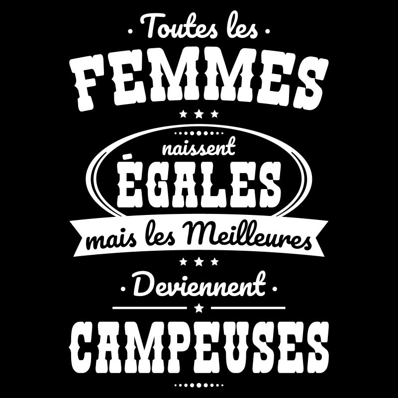 Femmes égales les meilleures deviennent campeuses