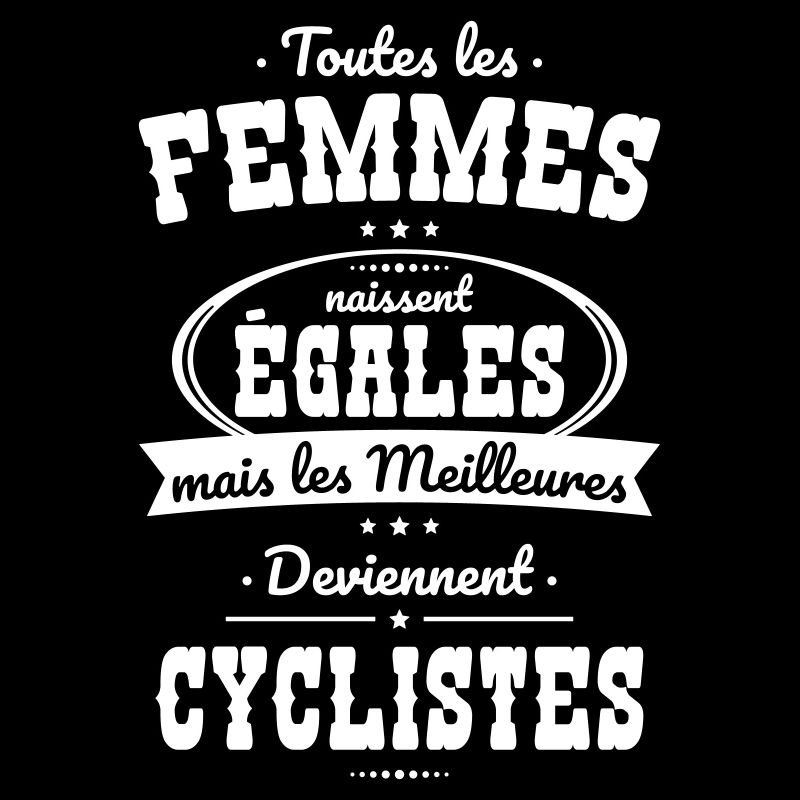 Femmes égales les meilleures deviennent cyclistes