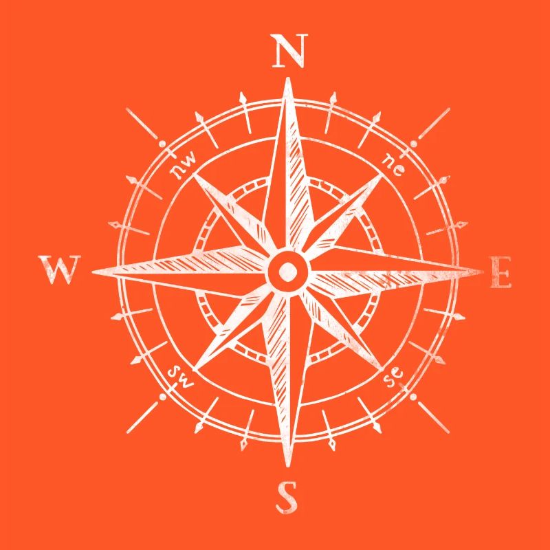 Gift Retro Compass Cardinal points