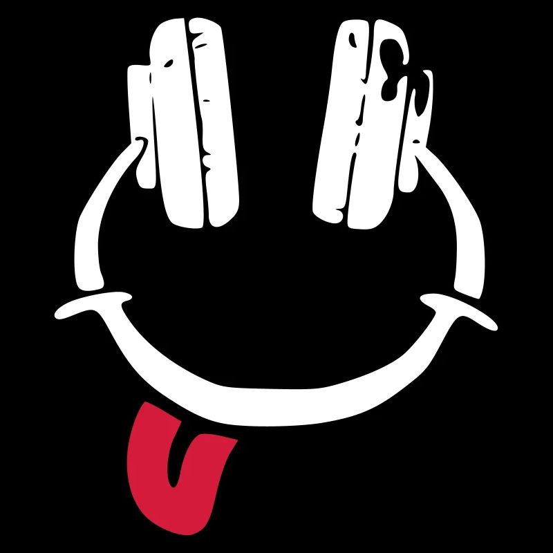 Kopfhörer - Smiley - Zunge