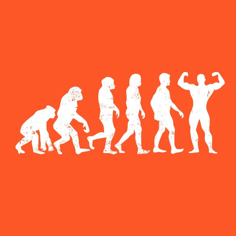 Muskelmann Evolution geschenk bodybuilder maschine