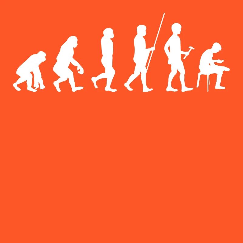 Evolution zur Handy Sucht T-Shirt Geschenk