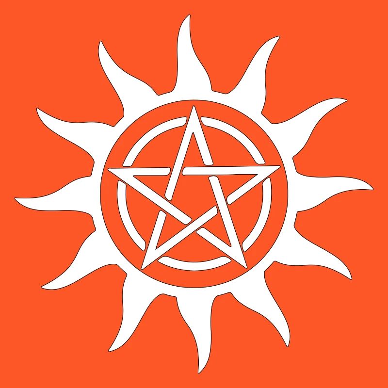Pentagram music music devil devil sun motif