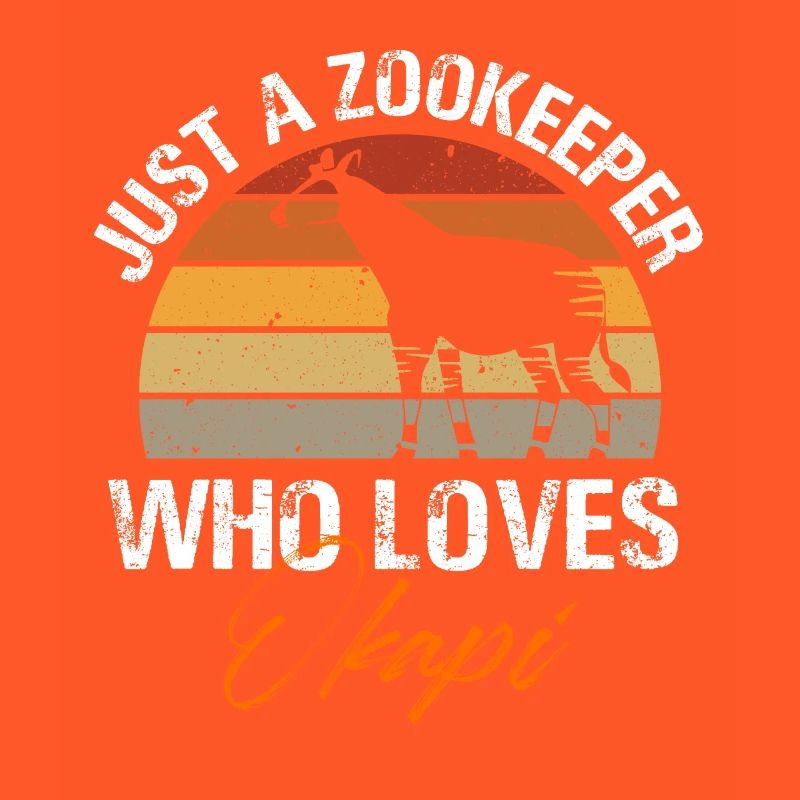 just a zookeeper who loves okapi Design for a