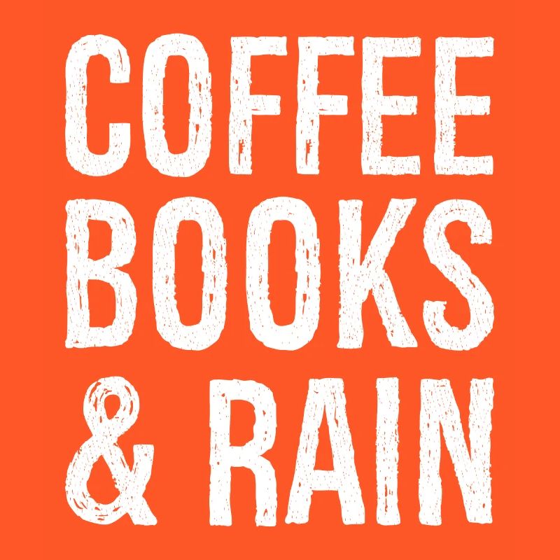 Kaffeebücher Regen lustiges Hemd