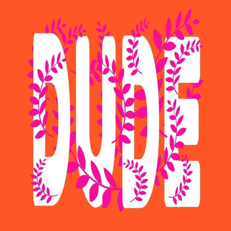 Hawaii style text Dude