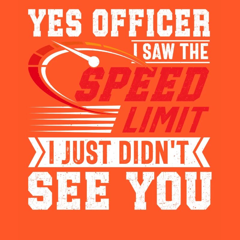 Funny Speed Limit Car Driver Design