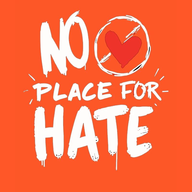 No Place for Hate Friedensbotschaft gegen Hass