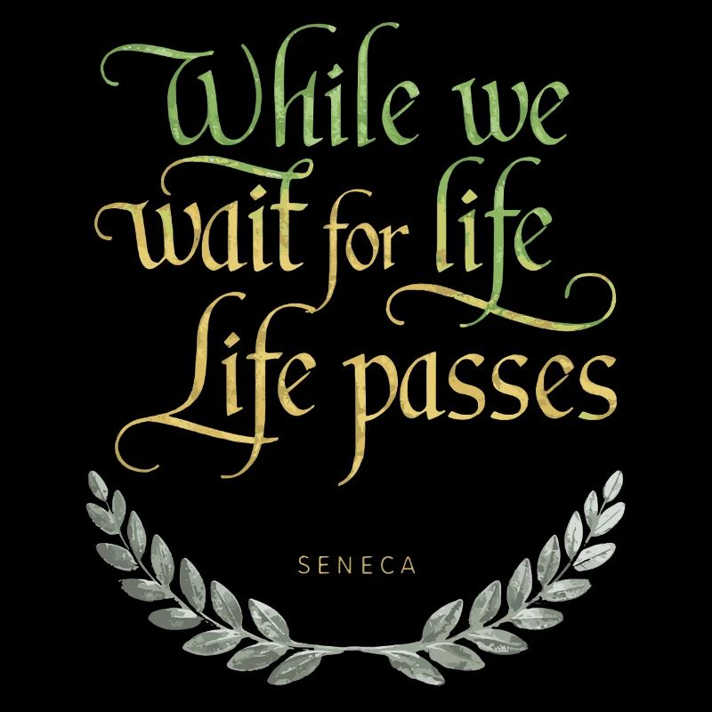 Seneca | Während wir auf das Leben warten, vergeht das Leben