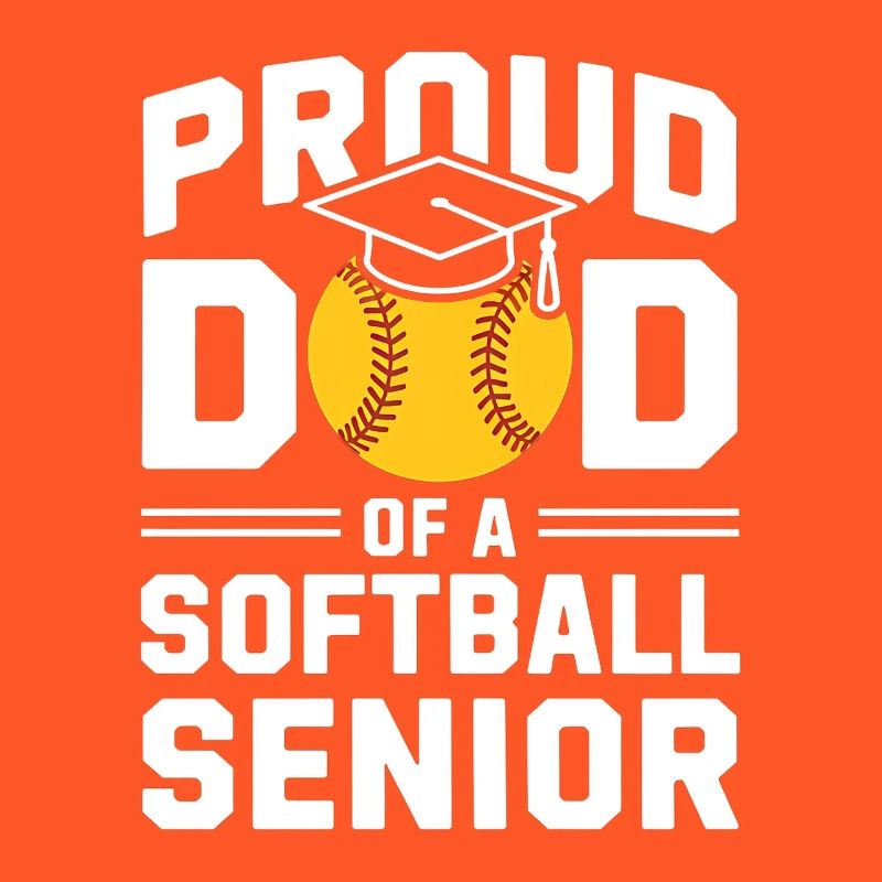 Fier diplômé de l’école secondaire Softball Dad