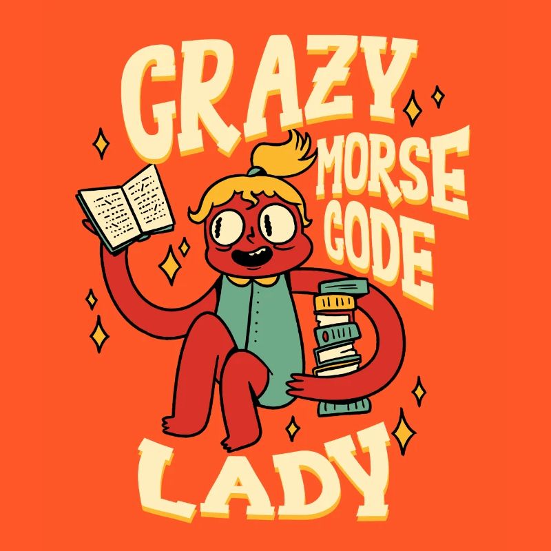 Morsecode Crazy Morse Code Lady