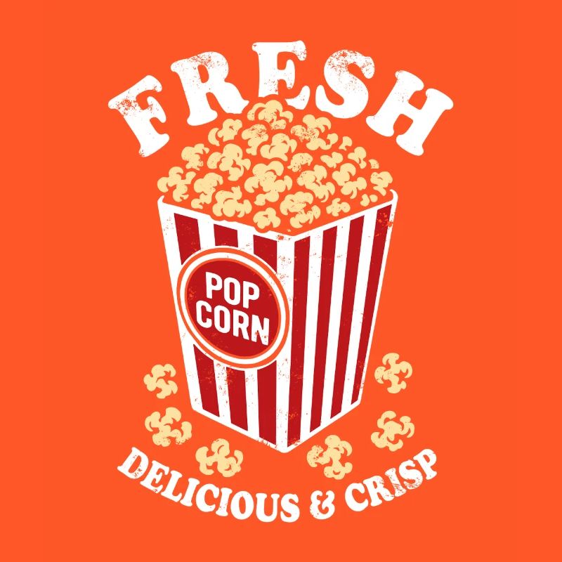 Frisches Popcorn - knusprig, lecker - Geschenk